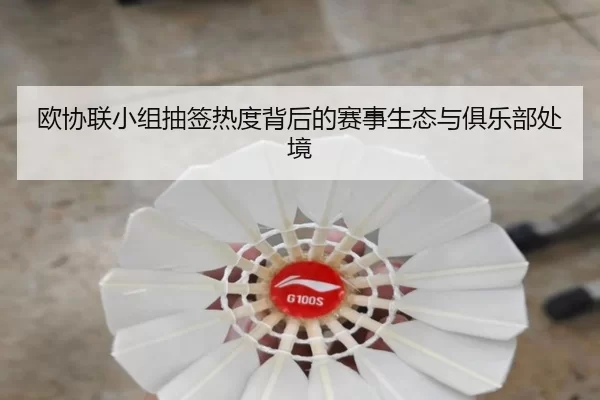 欧协联小组抽签热度背后的赛事生态与俱乐部处境